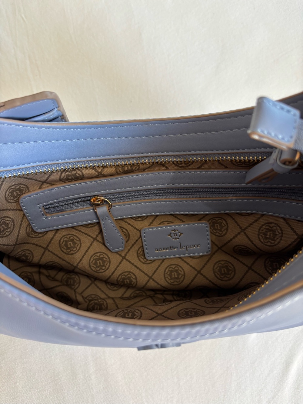 Nanette Lepore Pale violet blue Shoulder Bag with Card Holder - Picture 11 of 16